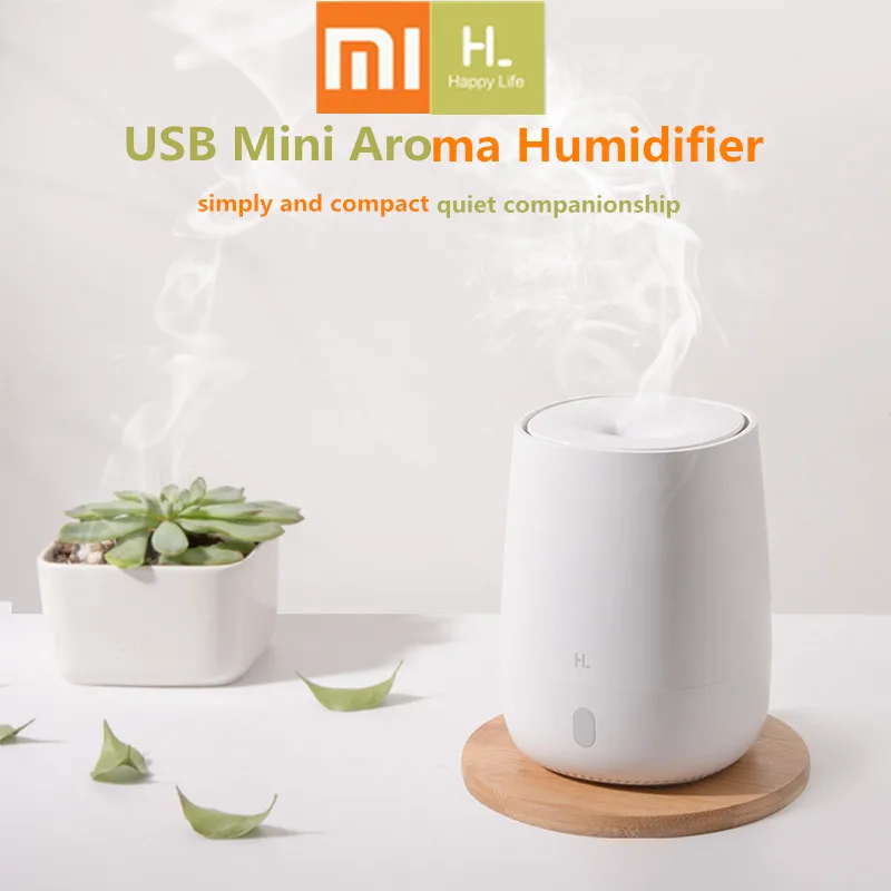 

Youpin HL Humidifier Portable USB Mini Air Aromatherapy Diffuser 120ml Quiet Aroma Mist Maker 7 Light Color Home Office