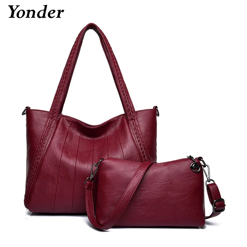 Yonder handbags women bags genuine leather shoulder bags female luxury ...