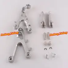 Aleación de aluminio Trasero de Pasajeros Estriberas Reposapiés Soportes para Yamaha YZF R6 2006-2011, motocicleta piezas de Repuesto Accesorios