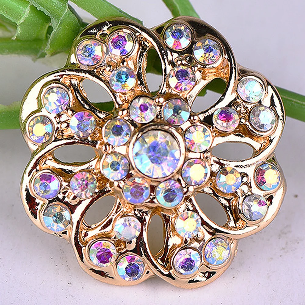 30pcs/lot jayna ginger snaps jewelry charm rhinestone buttons fit 18mm