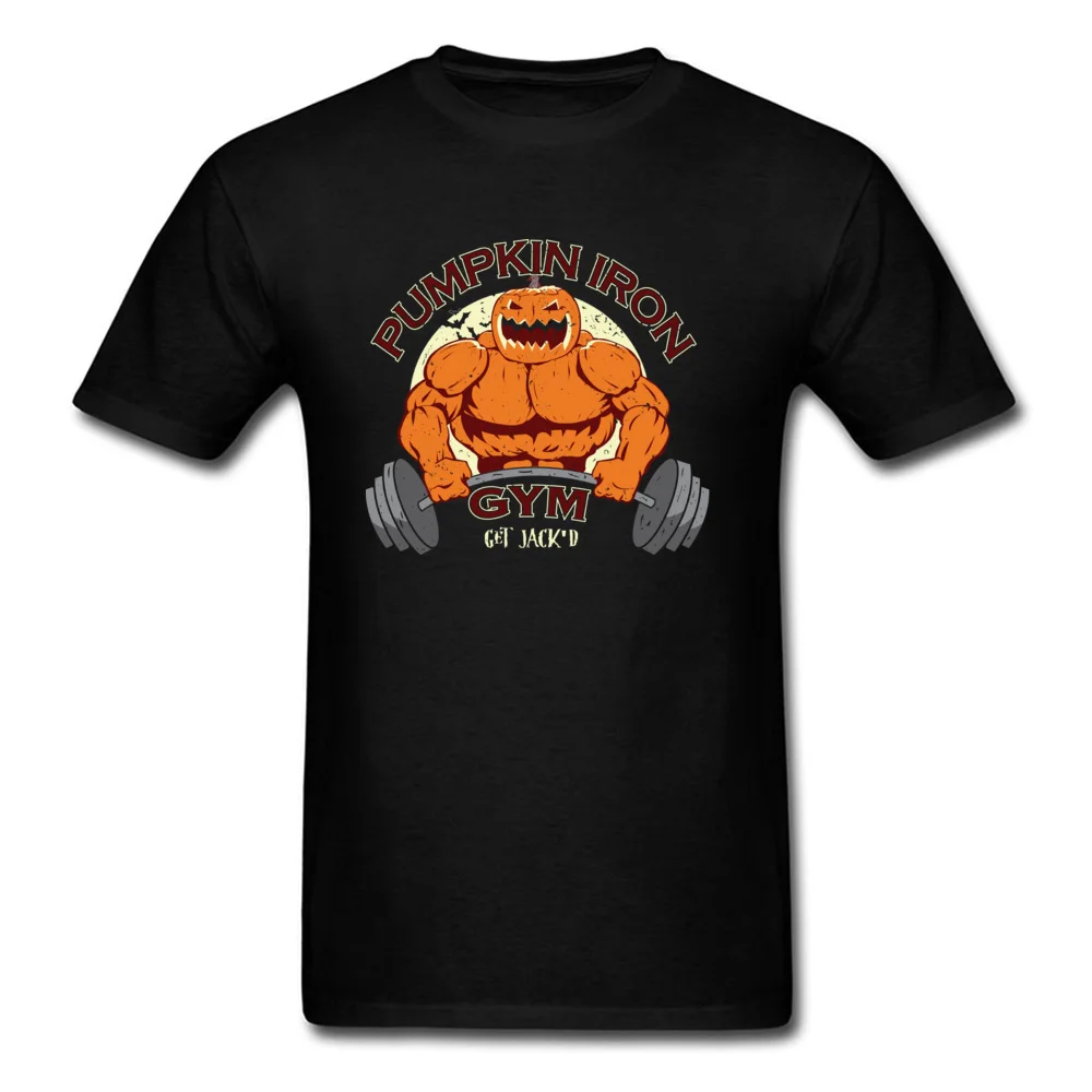 Tees Pumpkin Iron Gymer T Shirt Power Muscle Tops Shirts Summer/Autumn Classic All Cotton Round Neck Men'S T-Shirt Leisure