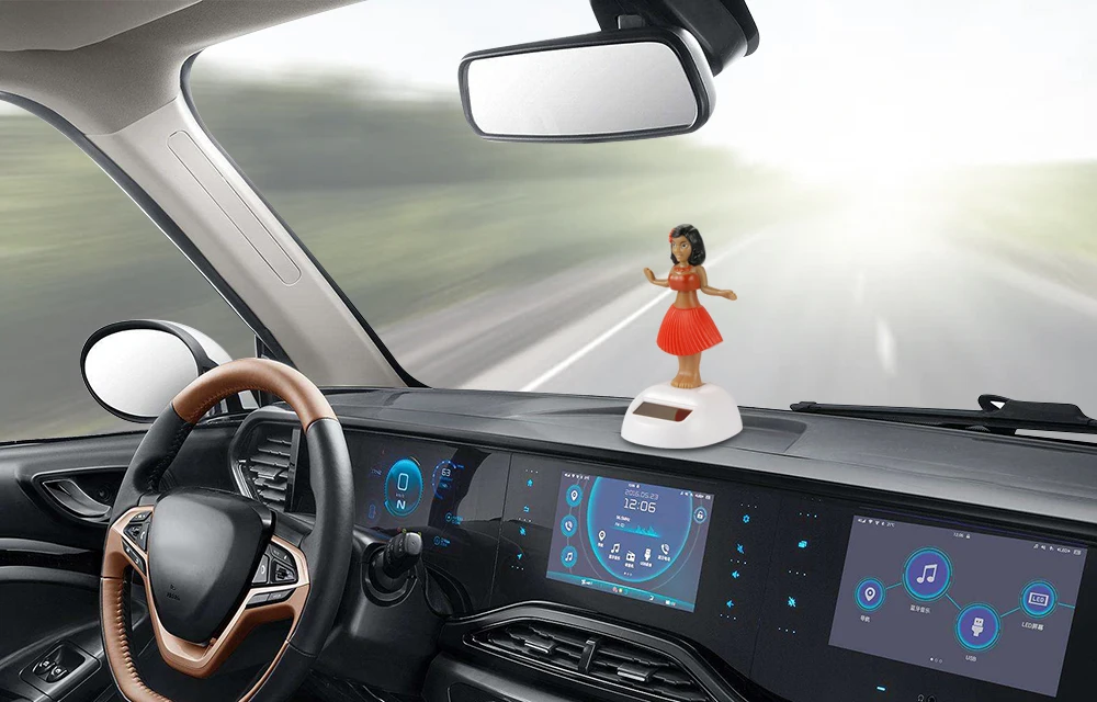 KIT D'AMENAGEMENT INTERIEUR,Bleu--Figurine Tahitienne Solaire Danseuse