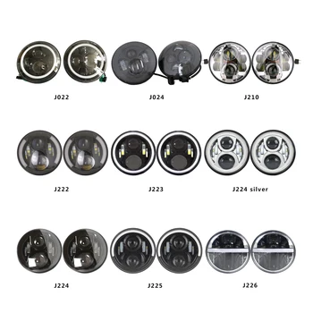 

headlight LEDlight lamp 7inch high/low beam IP68 6500K car light for jeep wrangler jk 2007-2017 auto products Aluminum Alloy