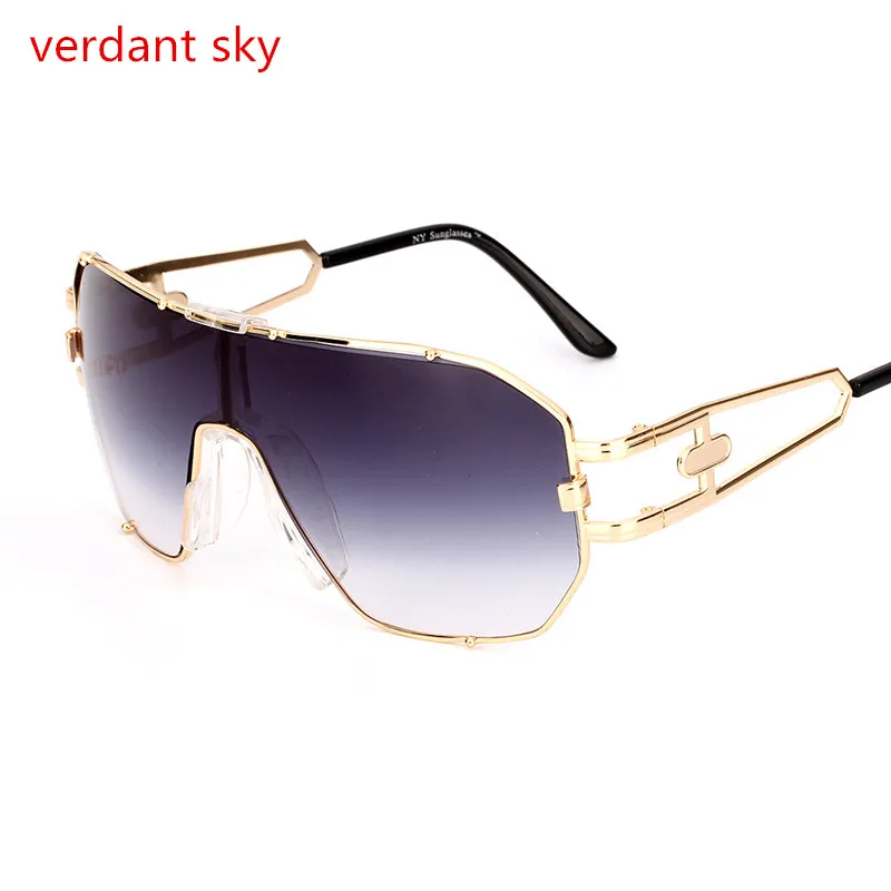 

2017 New Oversized Sunglasses Men Women Brand Designer Shades Sun Glasses UV400 Male Female Transparent aviation Eyeglasses box