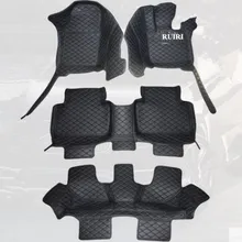 Высокое качество! Специальные коврики для правого привода hyundai Santa fe 7 мест водонепроницаемые ковры для Santafe