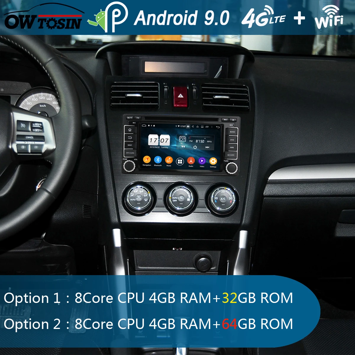 Clearance 6" IPS 1920*1080 8 Core 4G RAM+64G ROM Android 9.0 Car DVD Player For Subaru Forester Impreza 2008-2013 DSP Radio GPS Parrot BT 1