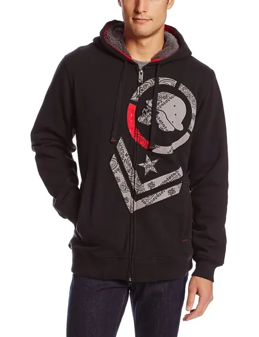

Men's Motorcycle Motorcross El Sherpa Zip Hoodie Sweatshirt USA Size M (Faulty)