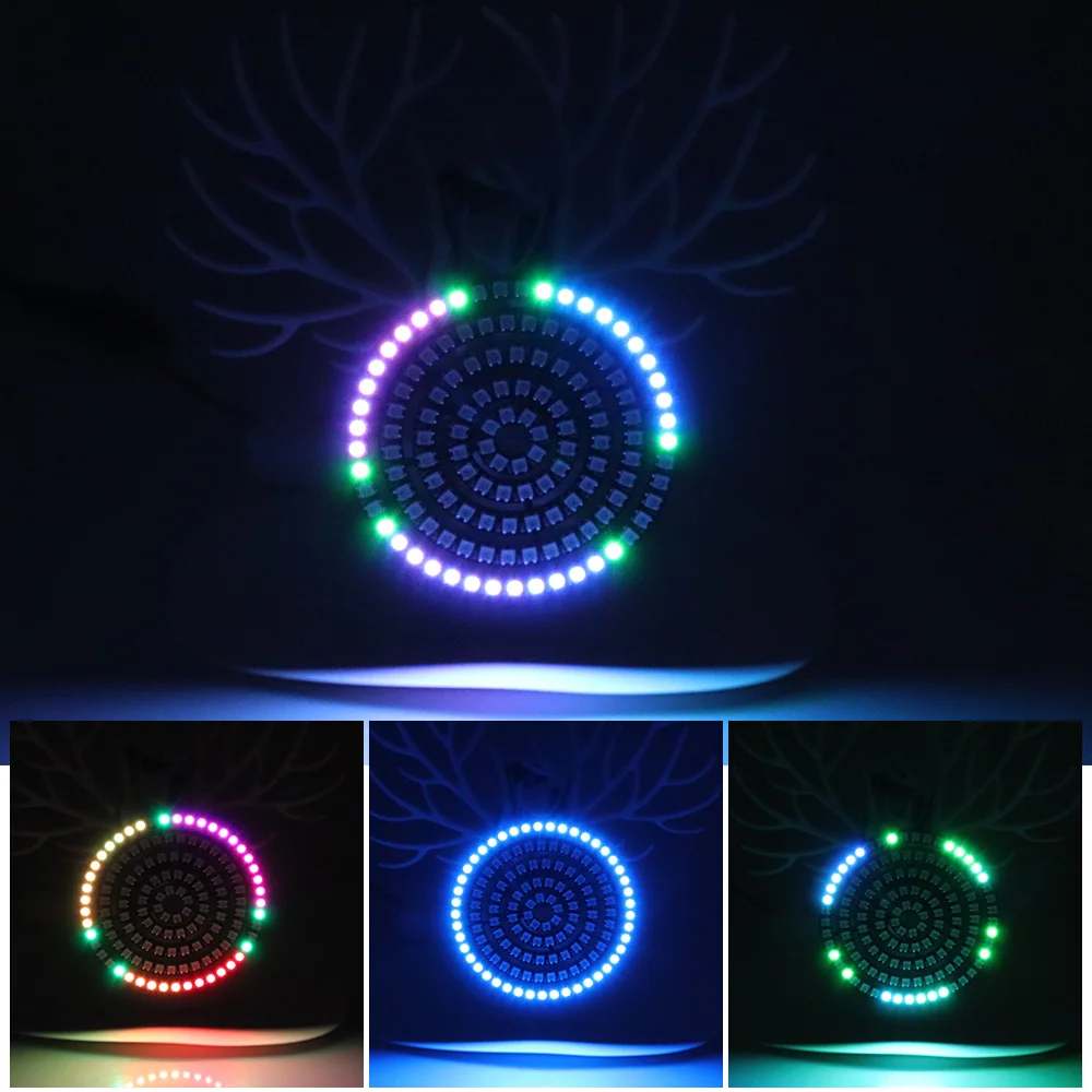 Светодиодный модуль WS2812B 5050 RGB Pixel 1 бит 8 16 24 35 45 WS2812 IC полноцветный приводной