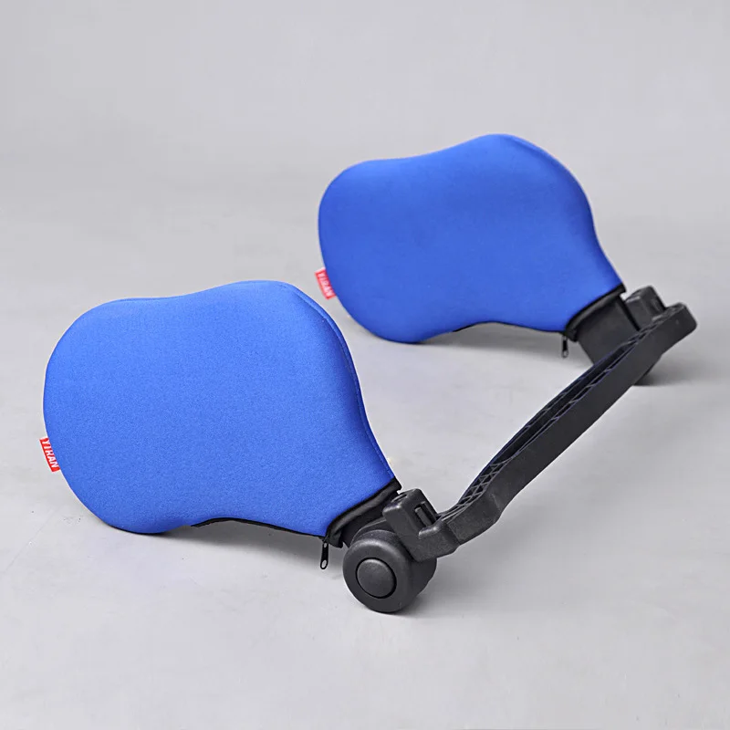 Подголовник сиденья автомобиля подушка для шеи поддержка для детей и взрослых детское сиденье подголовник удерживает автомобиль подушка для дальнего вождения - Цвет: blue