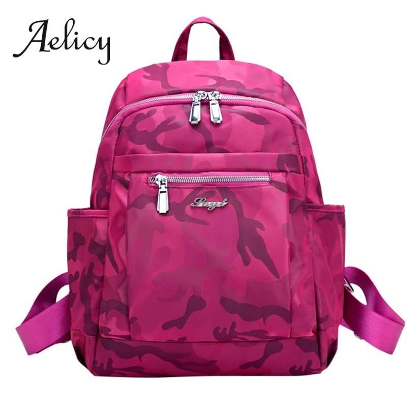 

Aelicy Fashion Students Backpack Unisex High Quality Waterproof Nylon Women Men School Bag Leisure Pattern Teenager Backpacks