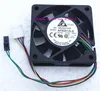 Delta AFB0612LB-BH17 60x60x15mm 6015 60MM CPU ventilador de la caja del ordenador ventilador de refrigeración 12V 0.1A con 4pin PWM ► Foto 1/4