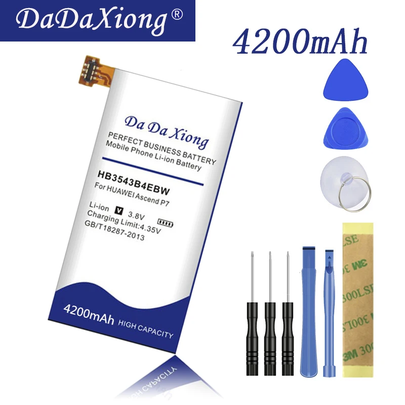 

Original Da Da Xiong 4200mAh HB3543B4EBW Battery for Huawei Ascend P7 P7-L07 L09 L00 L10 L05 L11 phone battery