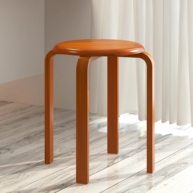 Modern minimalist wood stool creative chair living room stool