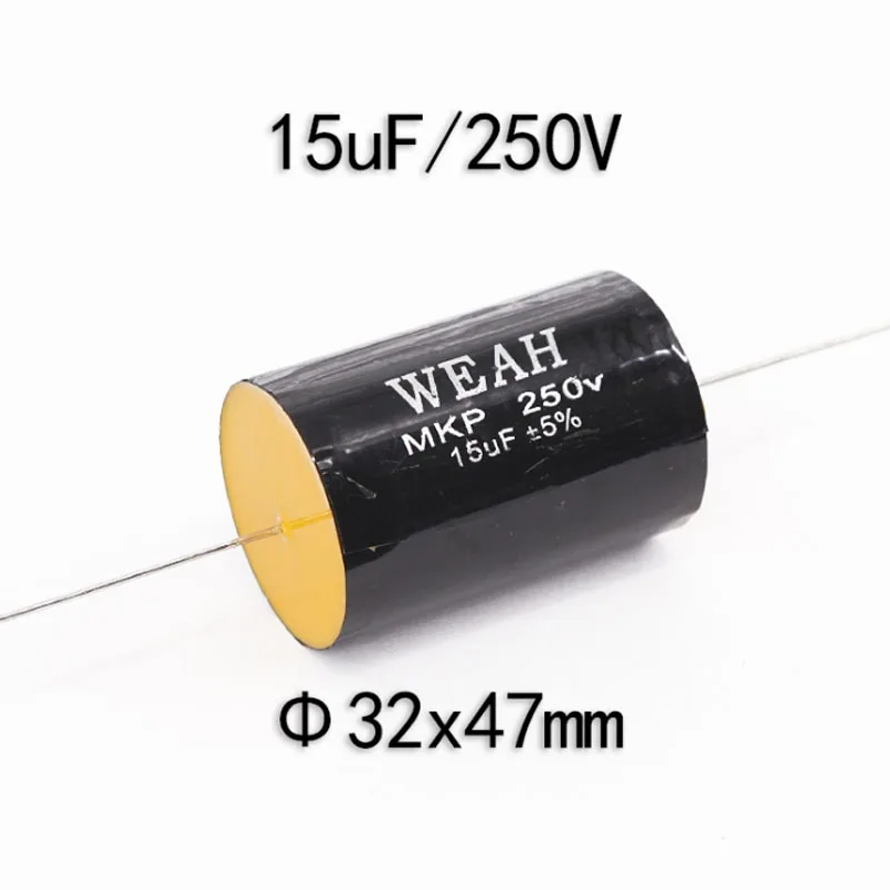 CBB frequency divider dedicated non-polar axial high pitch speaker capacitor 15UF250V