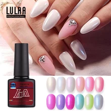 Lulaa Горячая 12 цветов оболочки лак для ногтей клей цветной дизайн ногтей вспышка 10 мл градиент DIY гламурный дизайн ногтей