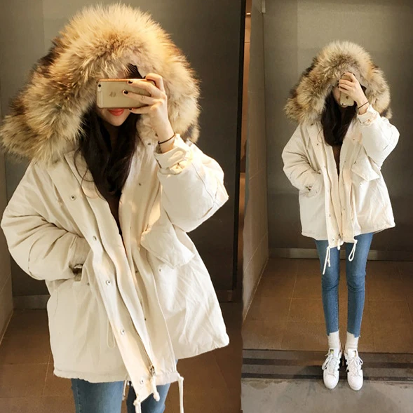 

winter jacket women 2018 Winter Female Long Jacket Winter Coat Women Fake Fur Collar Warm Woman Parka Outerwear Down Jacket Coat