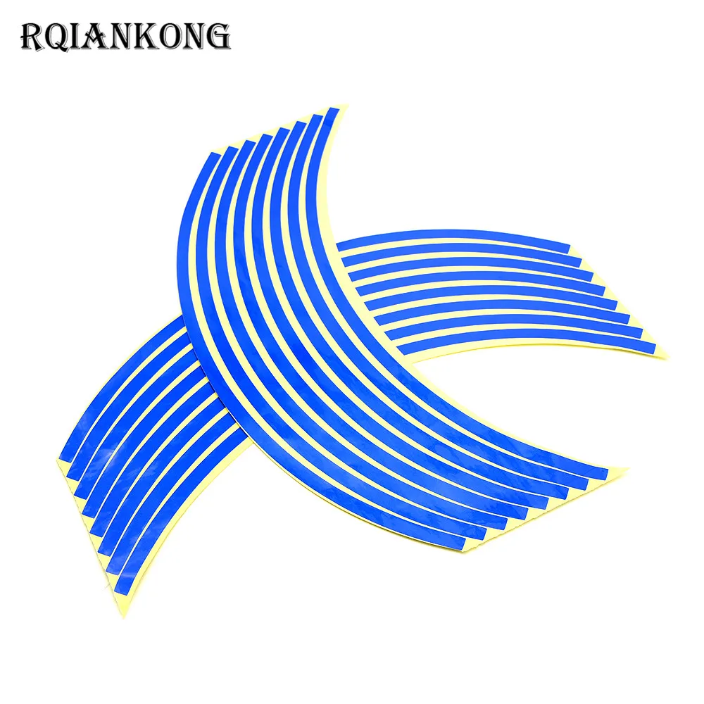 

17" 18" motorcycle tire stickers reflective stickers FOR Honda Suzuki Yamaha Harley KTM BMW round stickers Car Band Accessories