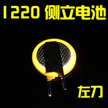 

left side knife pins CR1220 notebook BIOS battery battery 1220 welding feet 10PCS/LOT
