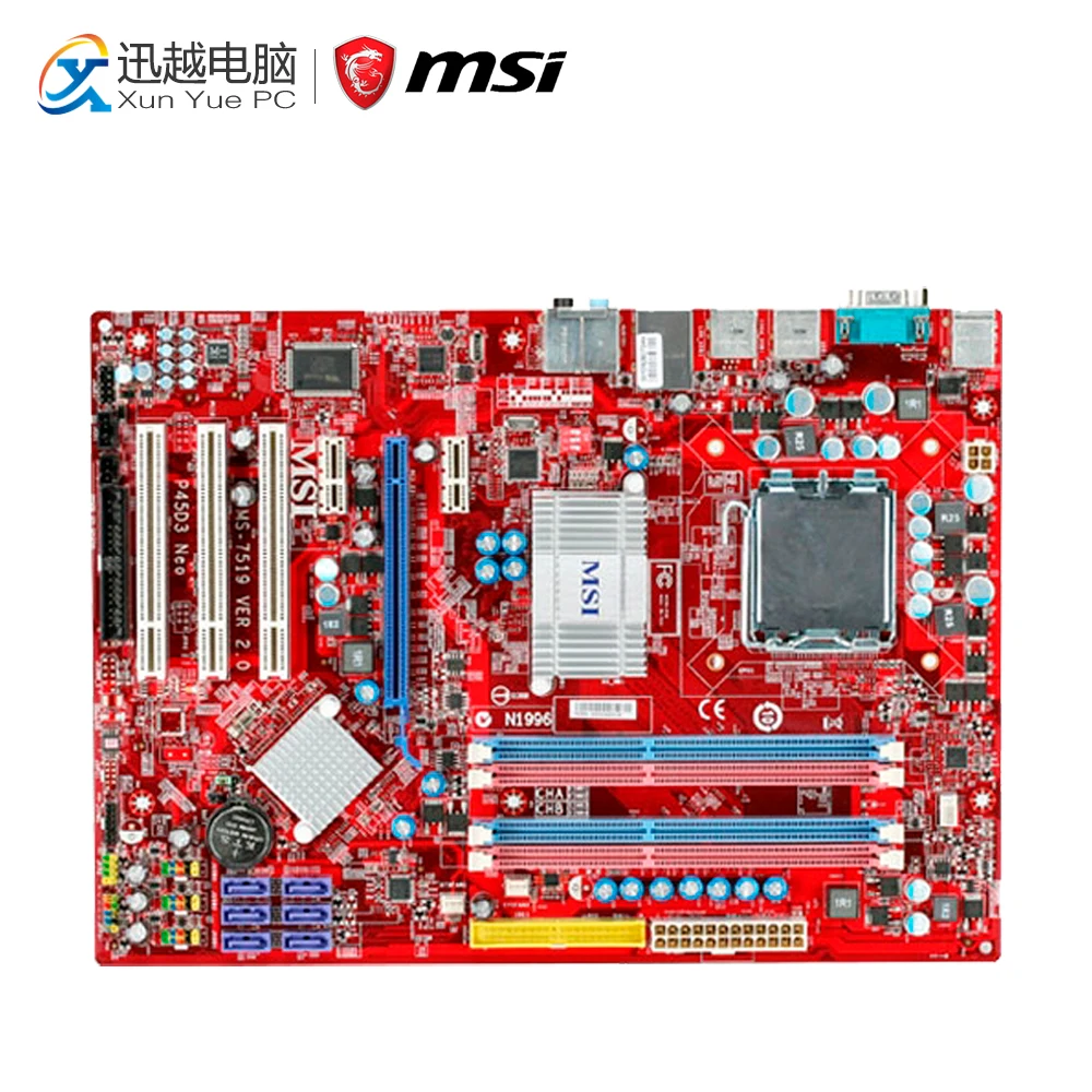 

MSI P45D3 Neo-F Desktop Motherboard P45 Socket LGA 775 DDR3 8G SATA2 USB2.0 ATX