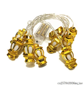 

10pcs 20 LED Palace Lantern Shaped String Lights New Year Holiday 3M Fariy Christmas Decortive Lamp