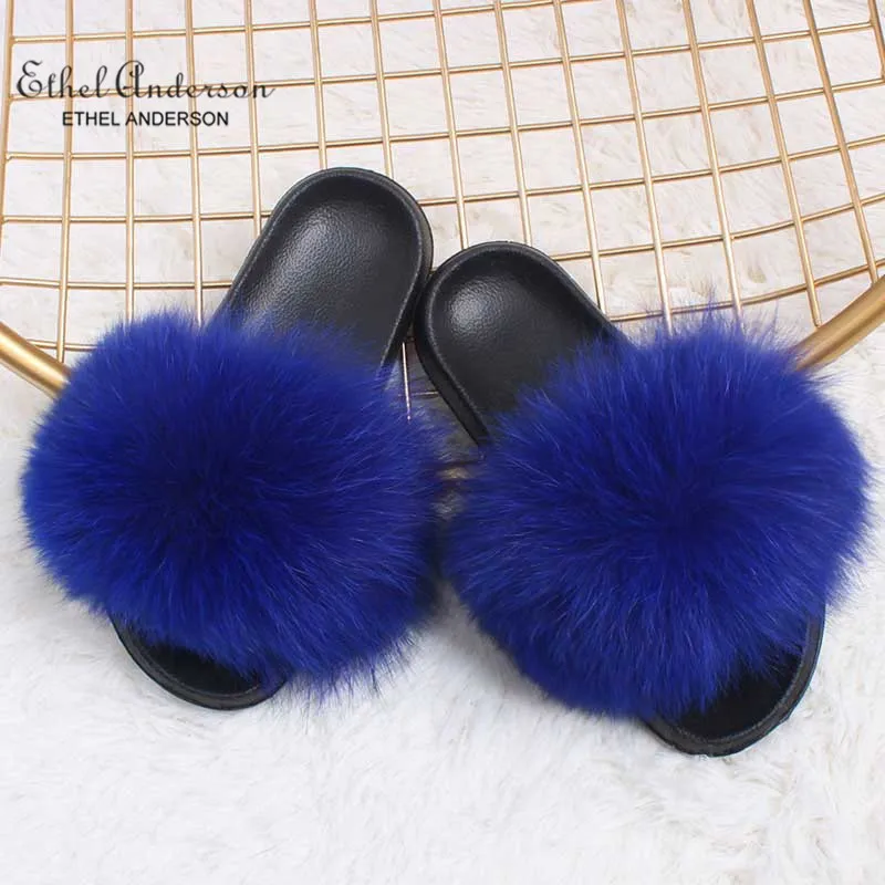 ethel anderson fur slippers