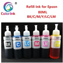 Цвет чернил 6 пакет 80 мл набор для пополнения чернил для принтеров Canon универсальные чернила флакон под чернила рукоделие картридж все модели для принтеров Canon пополнения чернил