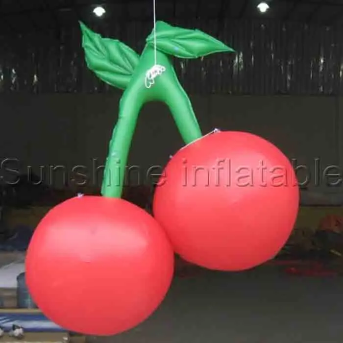 

2016 NEW inflatable friut model hanging giant inflatable cherry for party decoration