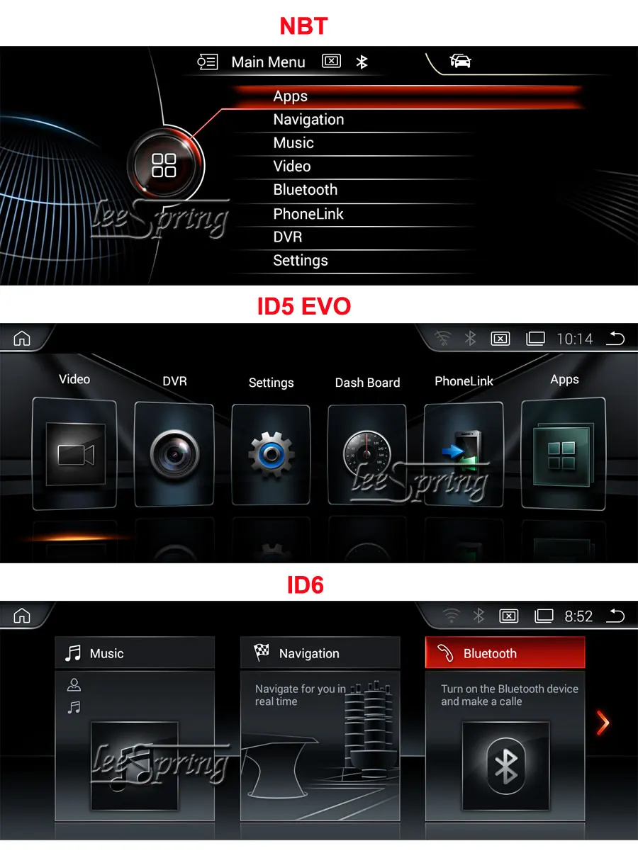 Best Android 9.0 Car Multimedia Player for BMW X1 F48 2018 Auto GPS Navigation Original EVO ID6 System 5