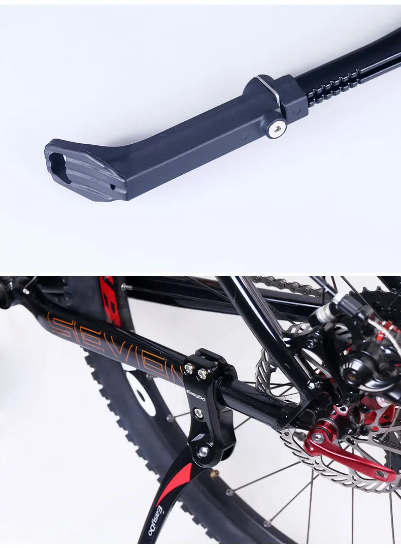 Vélo Electrique Béquille De Vélo RBRL Réglable 24-29 Pouces - Alliage Aluminium Stable Et Antidérapante Pour VTT, Route Et VAE Support Vtt