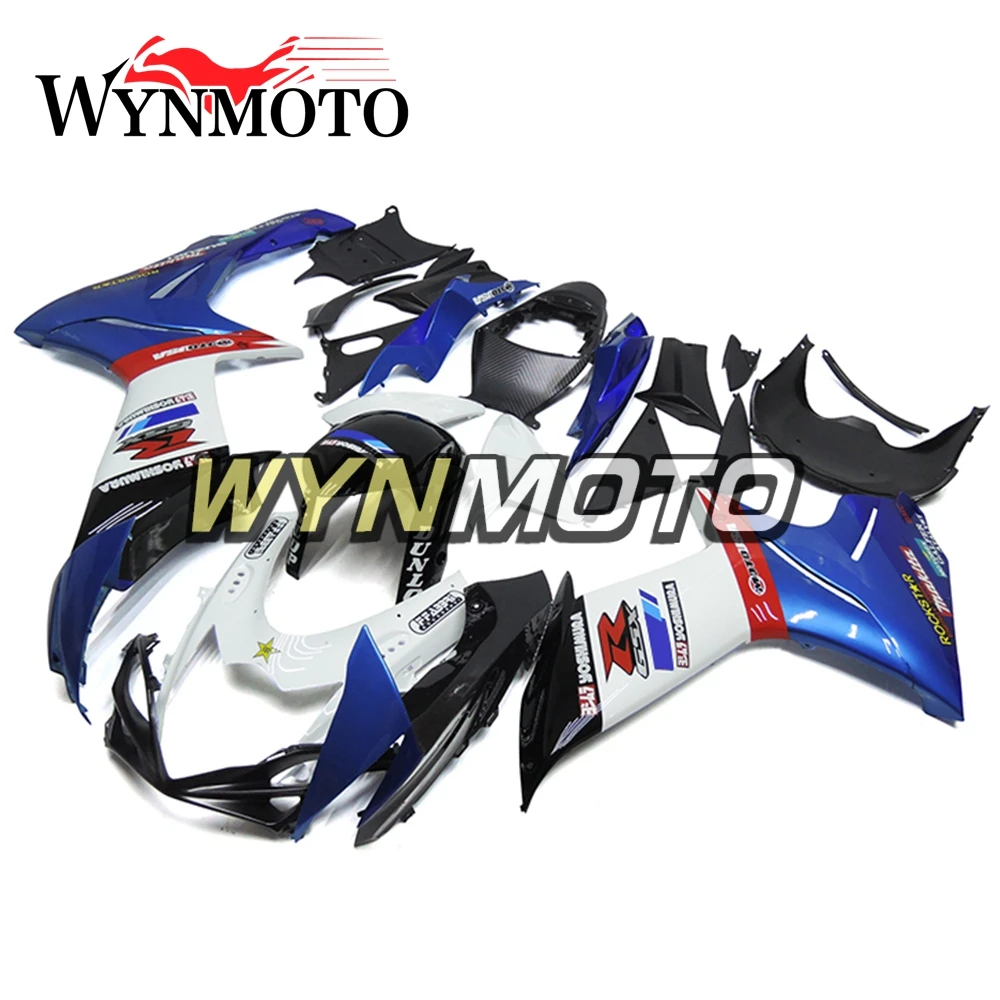 Полная abs инъекций Обтекатели для Suzuki GSXR600-750 K11 2011- мотоцикл обтекатель Наборы черный, белый цвет синий Средства ухода за кожей Чехлы для мангала панели