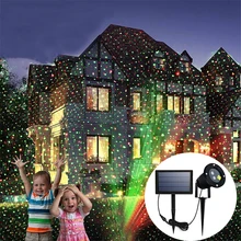 IP65 наружная солнечная панель лазерный проектор небесная звезда сценический Точечный светильник для душа Рождественский пейзаж садовый газон светильник Лампа для проектора