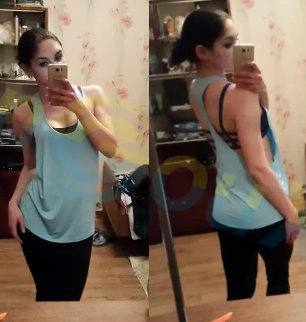 200pcs lady Gym sports vest Sleeveless shirt Fitness running Clothes sexy Tank tops workout Yoga singlets Quick dry Tunics 1