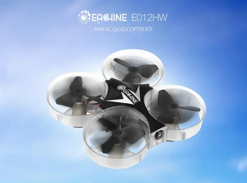 Eachine E012HW мини WI-FI с видом от первого лица с высоты режим 2,4 г 4CH 6 оси светодиодный дистанционным управлением и съемкой от первого лица Квадрокоптер Дрон игрушка RTF VS E010