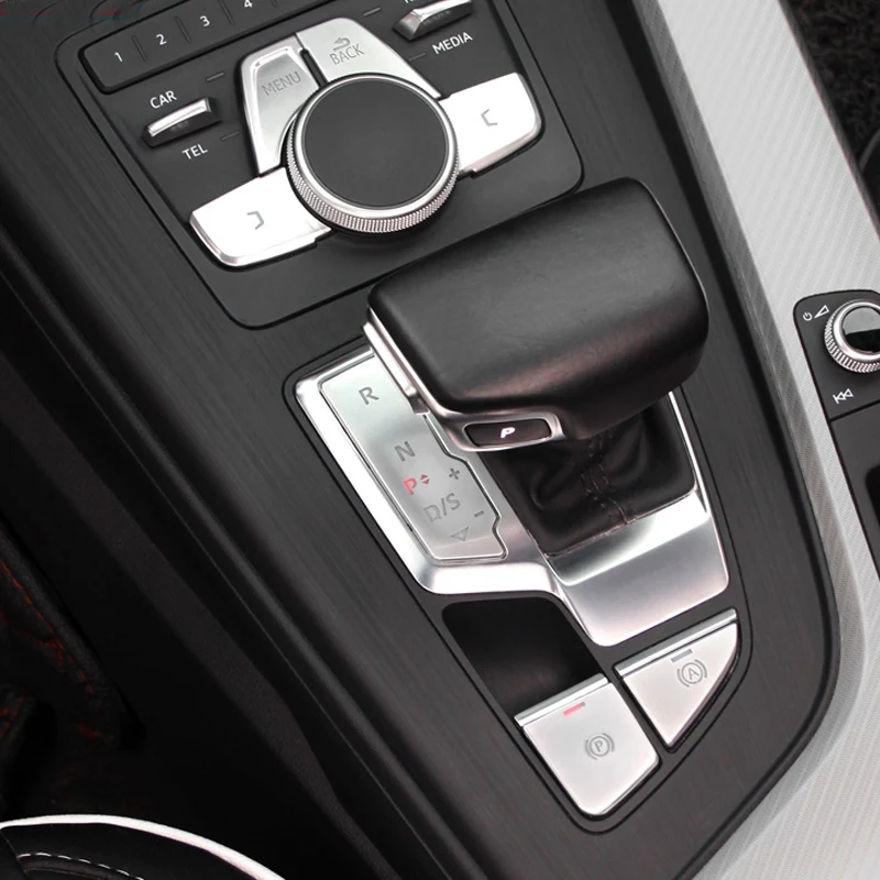 Для Audi A5 A4 B9 2017 2018 Abs Хромированная панельная Накладка для коробки передач