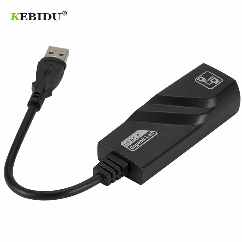 KEBIDU Высокоскоростной USB 3,0 к Gigabit Ethernet RJ45 LAN(10/100/1000) Мбит/с сетевой адаптер для MacBook Air для ПК ноутбука Win