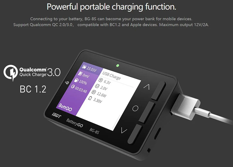 Original isdt battgo BG-8S inteligente verificador de