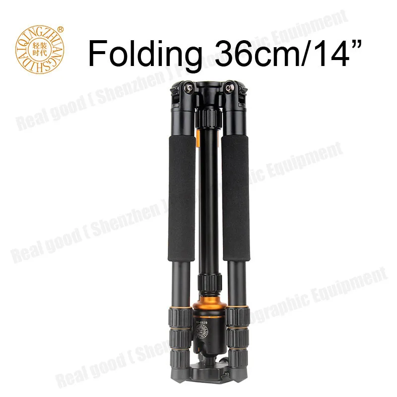 QZSD Q999S Ultra Compact and Lightweight Portable Aluminum Camera Tripod with Ball Head Monopod For