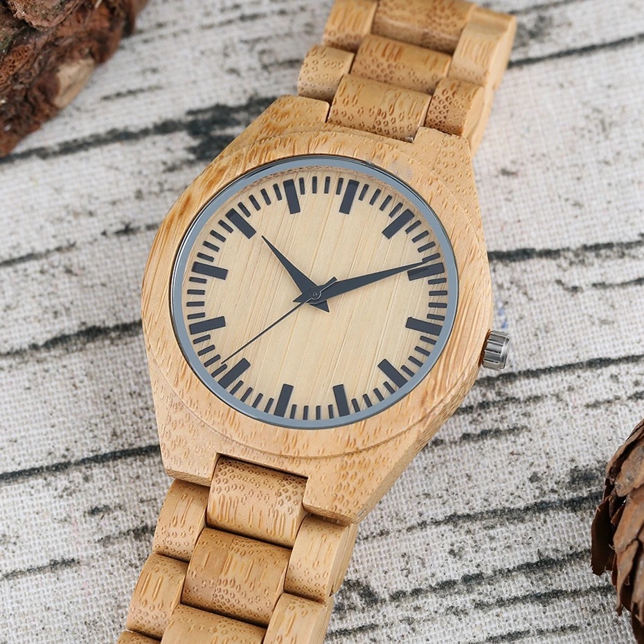 Creative Full Wooden Mens Watches Natural Wood Quartz Wrist Watch Handmade Bamboo Simple Analog Sport Clock Relogio de Madeira 2017 (33)