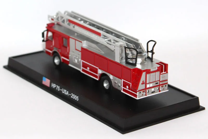 1/87 ручная сборка, HP75-USA-2005 из цинкового сплава, Diecasts, пожарная машина, игрушечный автомобиль, металлическая модель автомобиля, игрушки для детей