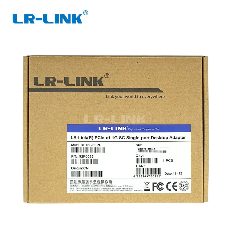 LR-LINK сетевая карта Gigabit Ethernet 1000base-lx PCI-Express волоконно-оптическая Lan Карта серверный адаптер настольный Intel 82576