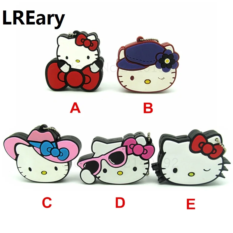 

100% real capacity cartoon Hello Kitty usb flash drive memory stick storage device 4g/8g/16g/32g fashion gift Pen drive