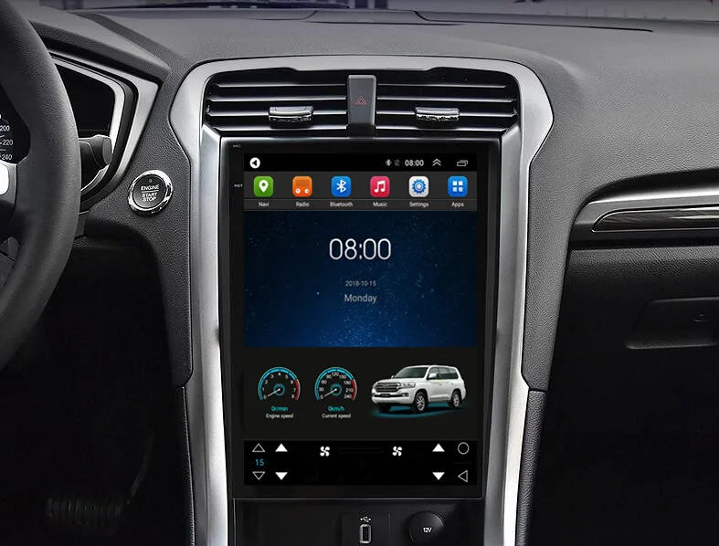 Top 12.1" Tesla Vertical Screen Android Car Radio Audio Sat Nav Head Unit for Ford Mondeo MK5 2013 2014 2015 2016 2017 2018 2019 1 Top 12.1" Tesla Vertical Screen Android Car Radio Audio Sat Nav Head Unit for Ford Mondeo MK5 2013 2014 2015 2016 2017 2018 2019 1