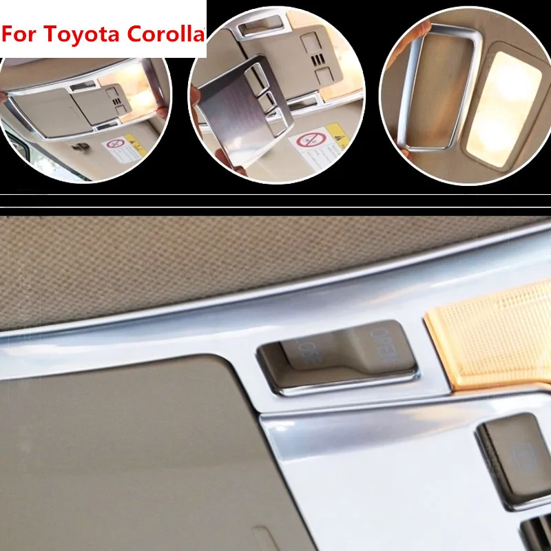 3 шт. для Toyota Corolla (E170) 2014 2015 ABS хром матовая внутренняя передняя + Задняя лампа