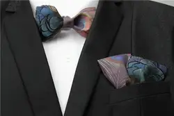 Бесплатная доставка; новые модные повседневные мужские Мужская Человек Оригинал перо галстук карман Свадебные Луки Свадебные Жених