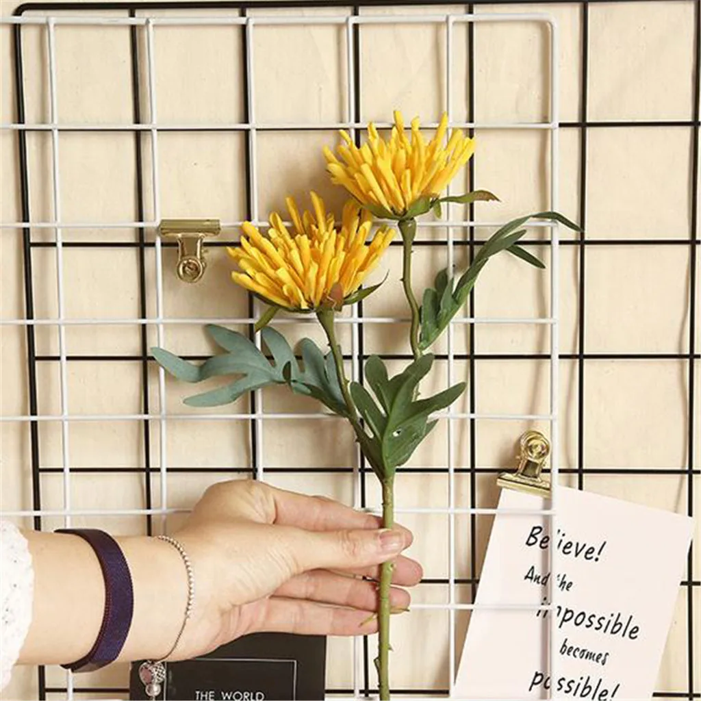 

INS Dragon Claw Artificial Flowers Real touch artificiales para decora Bouquet Home Wedding decoration Yellow Flower Z30621