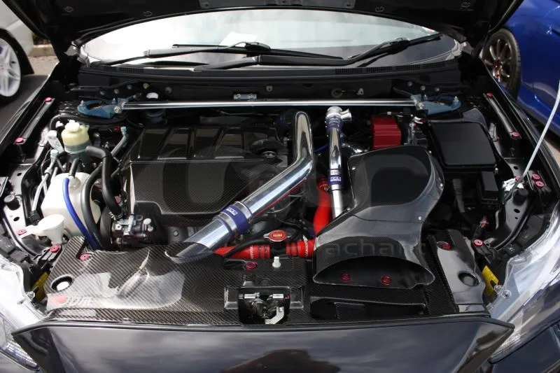 Воздухозаборник из углеродного волокна подходит для 08-13 Mitsubishi Lancer Evolution X EVO 10 H KAISAI style Air Box w/комплект металлических фитингов