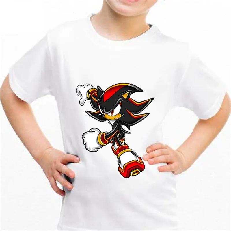 Новый Sonic b02 Королевство смешные футболки детей Детская летняя симпатичная
