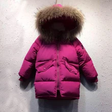 Baby Girls Jacket 2017 Winter Jacket For Girls Coat Kids Warm Fur Hooded Outerwear Coat Children Jacket Girls Clothes