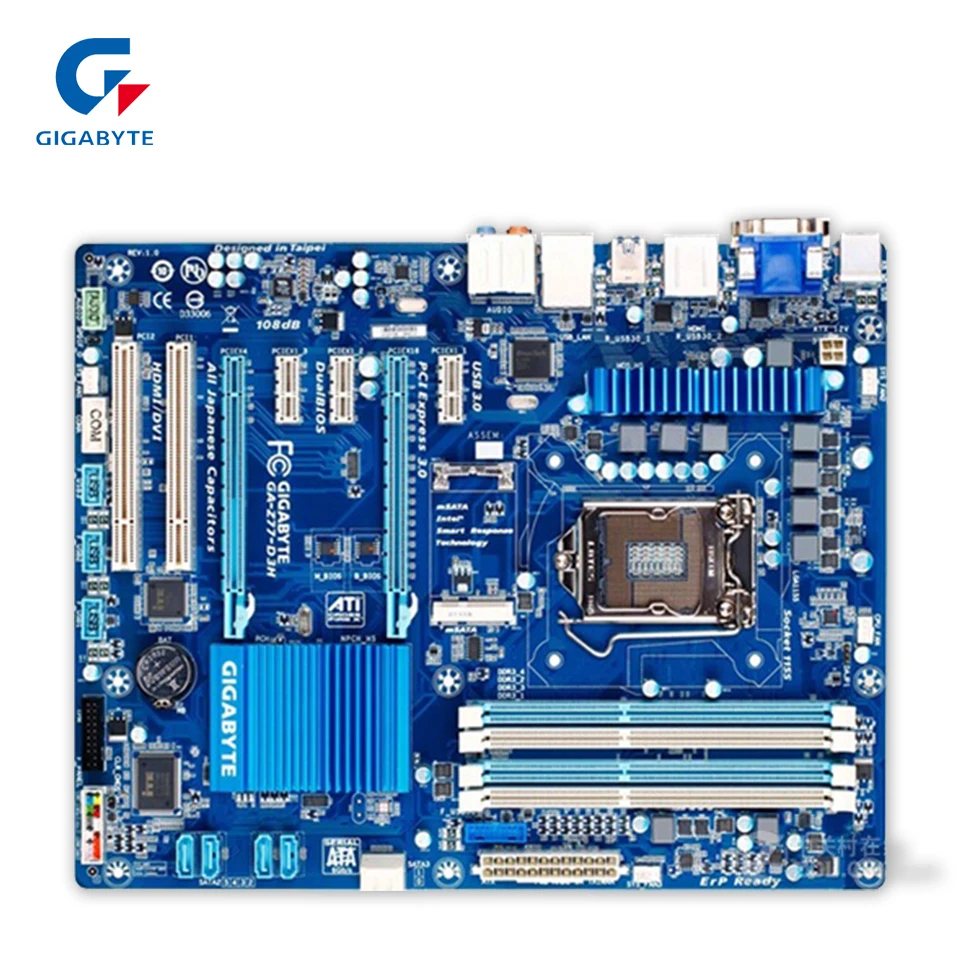 

Gigabyte GA-Z77-D3H Desktop Motherboard Z77-D3H Z77 LGA 1155 Core i7 i5 i3 DDR3 32G SATA3 USB3.0 VGA DVI HDMI ATX