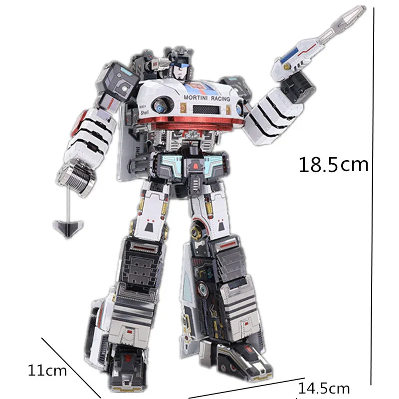 MU YM-L066/YM-L058 Авто Человек Робот игрушки 3D головоломка металлическая Сборная модель головоломки Домашняя Коллекция подарков - Цвет: jueshi